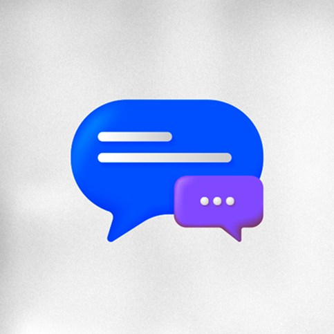 Capa de destaque do Instagram: Balões de conversa em 3D