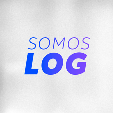 Capa de destaque do Instagram: Destaque Somos Log com gradiente