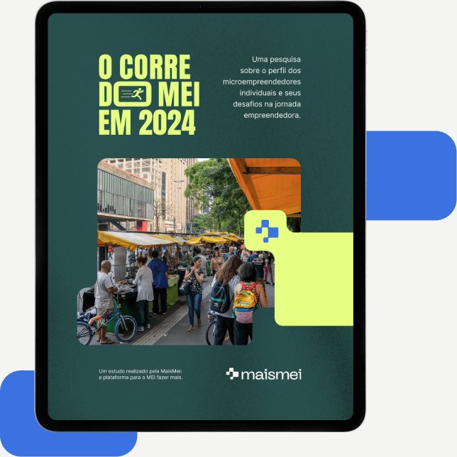 Capa do relatório O Corre do MEI em 2024 no tablet